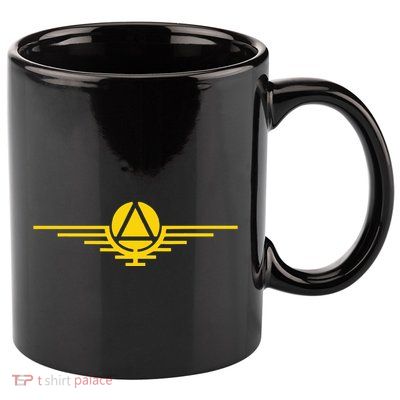 Sci Fi Red Rising Saga Gold Sigil Logo 11oz C Handle Ceramic Mug