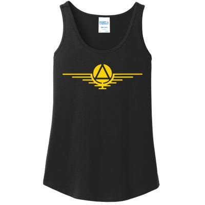 Sci Fi Red Rising Saga Gold Sigil Logo Ladies Essential Tank