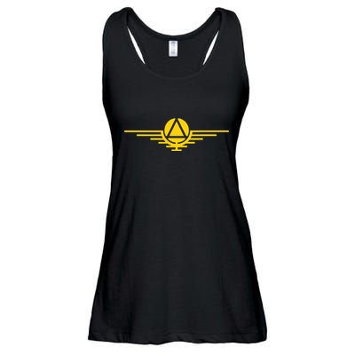 Sci Fi Red Rising Saga Gold Sigil Logo Ladies Essential Flowy Tank