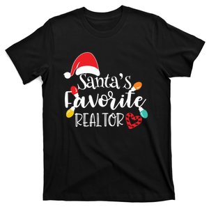 Santas Favorite Realtor Christmas Realtor T-Shirt