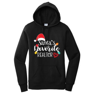 Santas Favorite Realtor Christmas Realtor Women's Pullover Hoodie