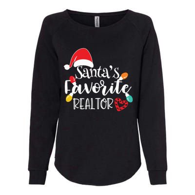 Santas Favorite Realtor Christmas Realtor Womens California Wash Sweatshirt