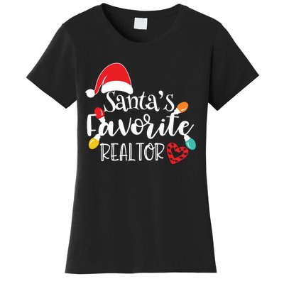 Santas Favorite Realtor Christmas Realtor Women's T-Shirt