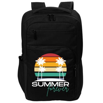 Summer Forever Retro Sunset Tropical Impact Tech Backpack