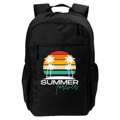 Summer Forever Retro Sunset Tropical Backpack