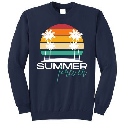 Summer Forever Retro Sunset Tropical Tall Sweatshirt