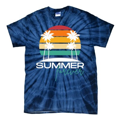 Summer Forever Retro Sunset Tropical Tie-Dye T-Shirt