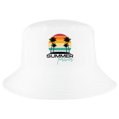 Summer Forever Retro Sunset Tropical Cool Comfort Performance Bucket Hat