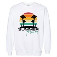 Summer Forever Retro Sunset Tropical Garment-Dyed Sweatshirt