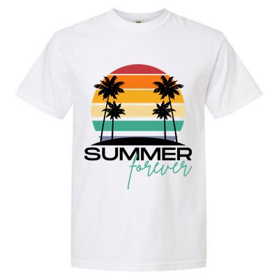 Summer Forever Retro Sunset Tropical Garment-Dyed Heavyweight T-Shirt