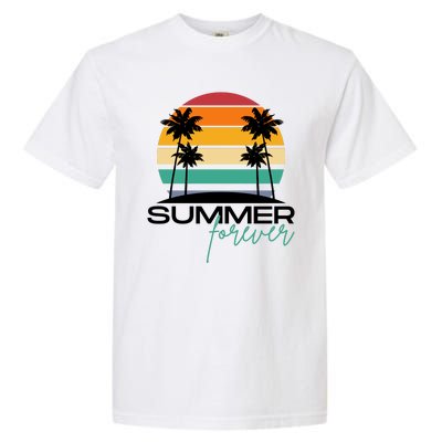 Summer Forever Retro Sunset Tropical Garment-Dyed Heavyweight T-Shirt