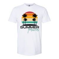 Summer Forever Retro Sunset Tropical Softstyle® CVC T-Shirt