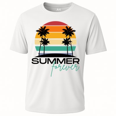 Summer Forever Retro Sunset Tropical Performance Shirt