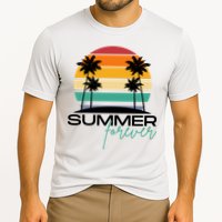 Summer Forever Retro Sunset Tropical Cooling Performance Crew T-Shirt