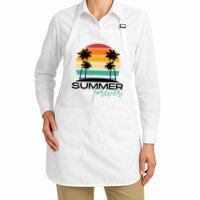 Summer Forever Retro Sunset Tropical Apron