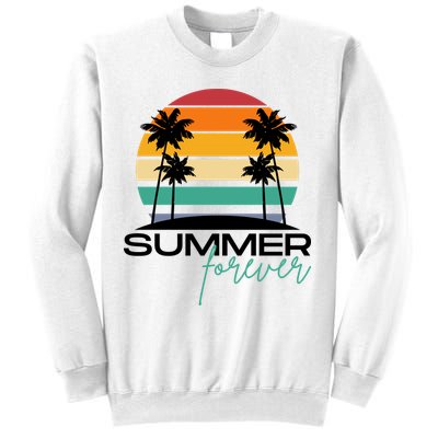 Summer Forever Retro Sunset Tropical Sweatshirt