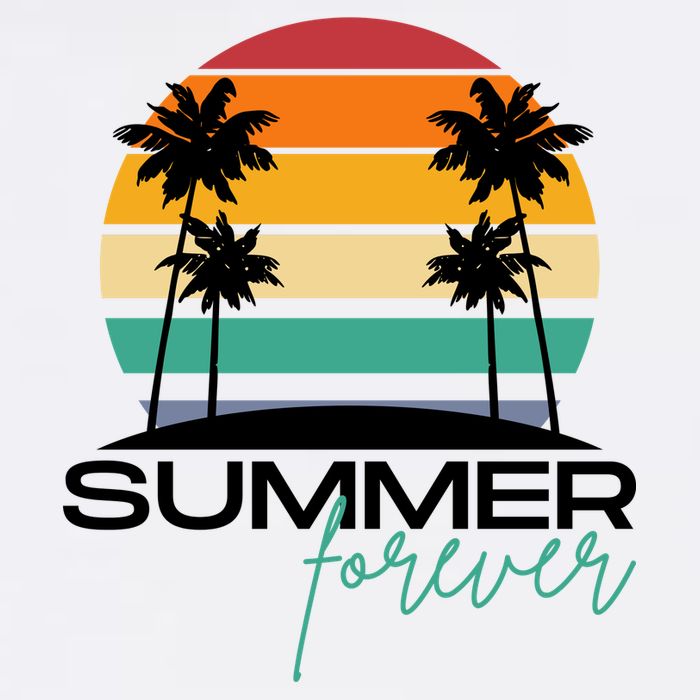 Summer Forever Retro Sunset Tropical T-Shirt