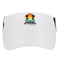 Summer Forever Retro Sunset Tropical Adult Drive Performance Visor