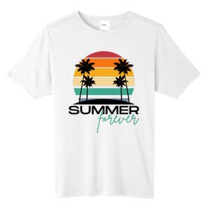 Summer Forever Retro Sunset Tropical Tall Fusion ChromaSoft Performance T-Shirt