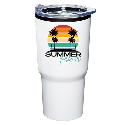 Summer Forever Retro Sunset Tropical Tumbler