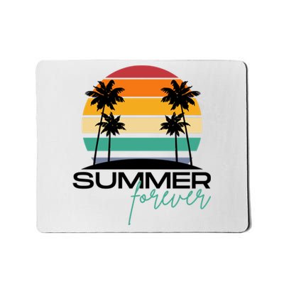 Summer Forever Retro Sunset Tropical Mousepad