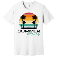 Summer Forever Retro Sunset Tropical Premium T-Shirt