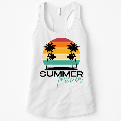 Summer Forever Retro Sunset Tropical Womens Tank Top