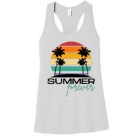 Summer Forever Retro Sunset Tropical Women's Racerback Tank