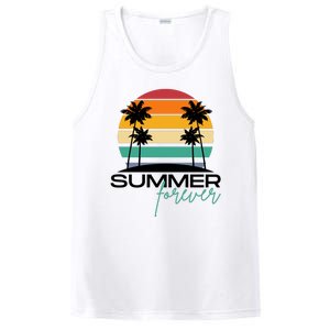 Summer Forever Retro Sunset Tropical PosiCharge Competitor Tank