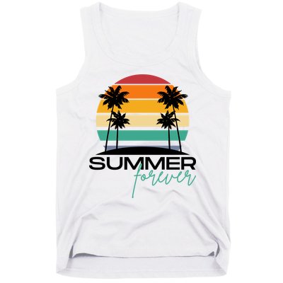 Summer Forever Retro Sunset Tropical Tank Top