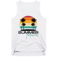 Summer Forever Retro Sunset Tropical Tank Top