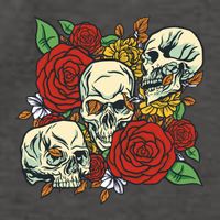 Skull Floral Rose Vector Backpack