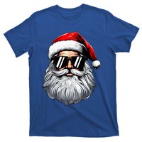 Santa Face Retro Sunglasses Christmas T-Shirt