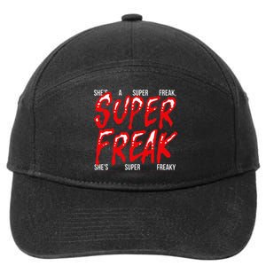 Super Freak Rick James Halloween Lyrics 7-Panel Snapback Hat