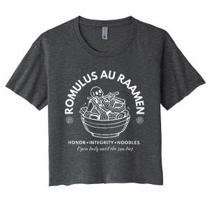 Sci Fi Red Rising Romulus Au Ramen Howlers Institude Women's Crop Top Tee