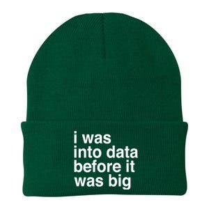 Sophie From Romania I Was Into Data Before It Was Big Knit Cap Winter Beanie