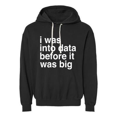 Sophie From Romania I Was Into Data Before It Was Big Garment-Dyed Fleece Hoodie