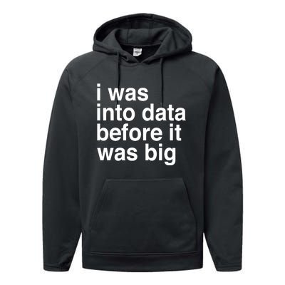 Sophie From Romania I Was Into Data Before It Was Big Performance Fleece Hoodie