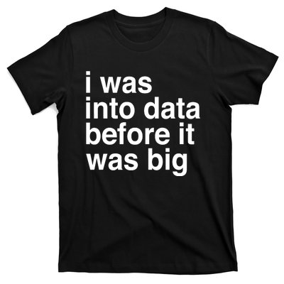 Sophie From Romania I Was Into Data Before It Was Big T-Shirt