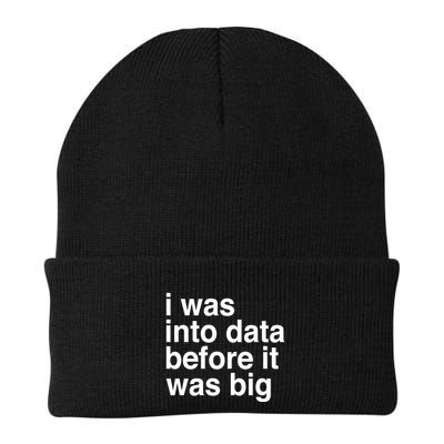 Sophie From Romania I Was Into Data Before It Was Big Knit Cap Winter Beanie
