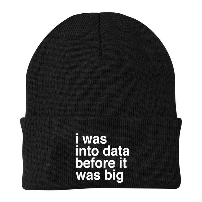 Sophie From Romania I Was Into Data Before It Was Big Knit Cap Winter Beanie