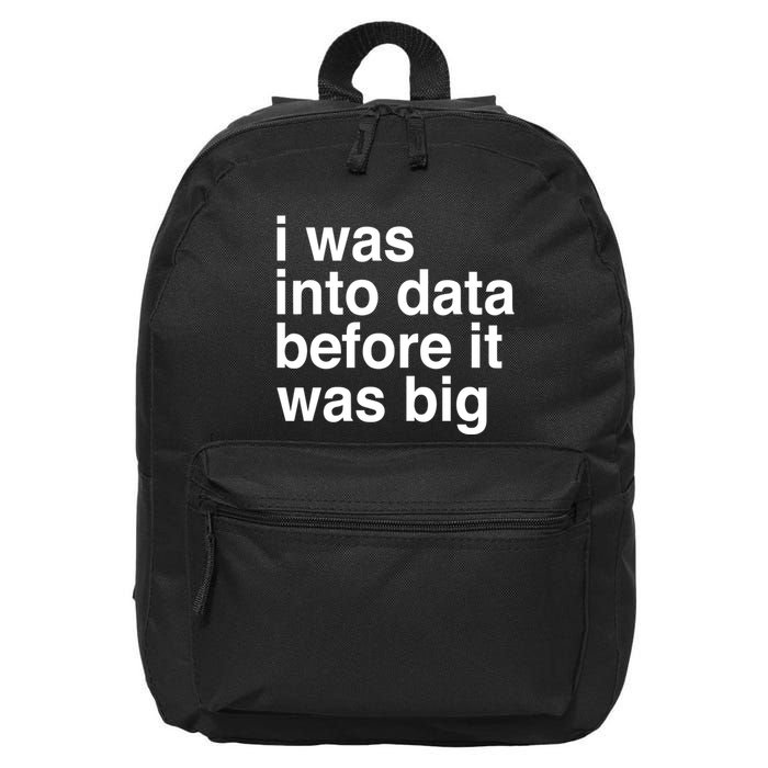 Sophie From Romania I Was Into Data Before It Was Big 16 in Basic Backpack