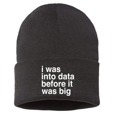 Sophie From Romania I Was Into Data Before It Was Big Sustainable Knit Beanie