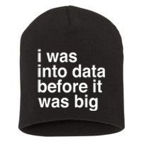 Sophie From Romania I Was Into Data Before It Was Big Short Acrylic Beanie