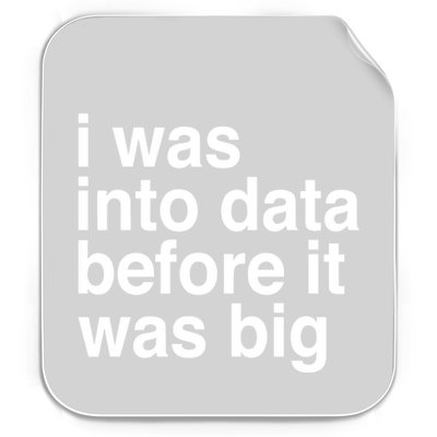 Sophie From Romania I Was Into Data Before It Was Big Permanent Decal Sticker