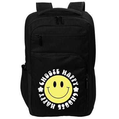 Smile Face Retro Choose Happy Cute Peace Positive  70s Impact Tech Backpack