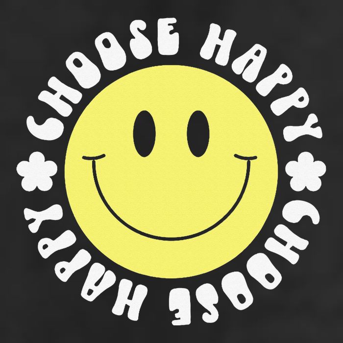 Smile Face Retro Choose Happy Cute Peace Positive  70s Adult Drive Performance Visor