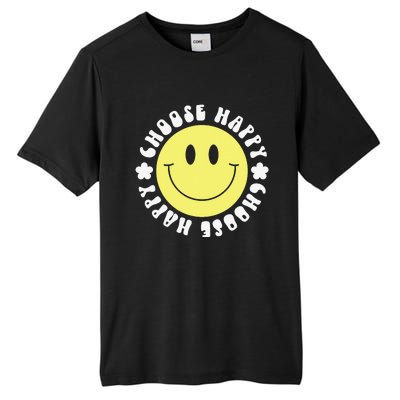 Smile Face Retro Choose Happy Cute Peace Positive  70s Tall Fusion ChromaSoft Performance T-Shirt