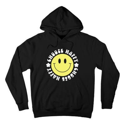 Smile Face Retro Choose Happy Cute Peace Positive  70s Tall Hoodie