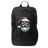 Santa Face Retro Sunglasses Christmas Xmas City Backpack